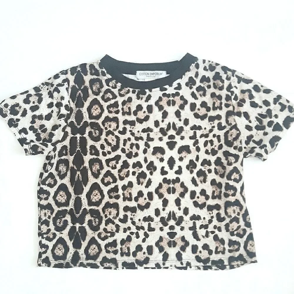 CottonβEmporiumβLeopardβAnimalΒ PrintβCropβTop - Picture 6 of 6